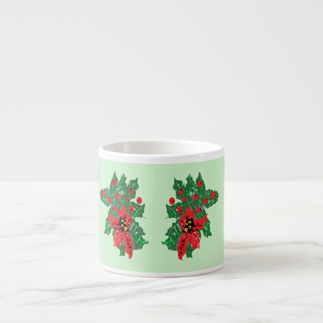 Xícara De Espresso Espresso Mug: Poinsettia (Frente)