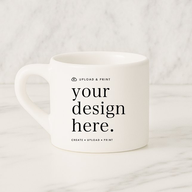 Xícara De Espresso Espresso Mug Seu Design Upload De 6oz (Versatile espresso cup mug template for business, events, occasions, home decor, gifting & more!)