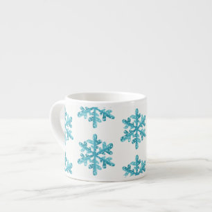Xícara De Espresso Espresso Mug-Snowflakes