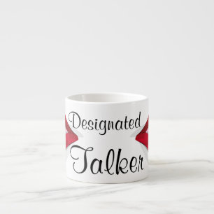 Xícara De Espresso Espresso Mug - "Talker Designado"