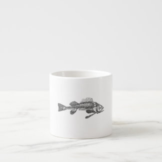 Xícara De Espresso Esqueleto de peixe