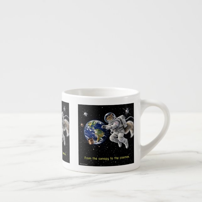 Xícara De Espresso Esquilo no Espaço (Direita)