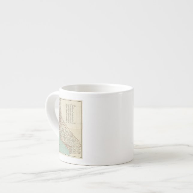 Xícara De Espresso Estados da Califórnia 2 (Frente Esquerda)