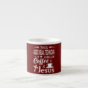 Xícara De Espresso Este Técnico Audiovisual Funciona Com Café Jesus