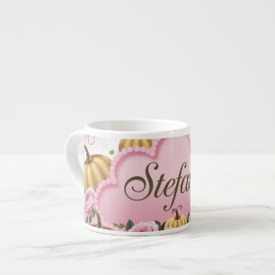 Xícara De Espresso Estefany - Mug De Café De Nuvem Rosa Whimsical