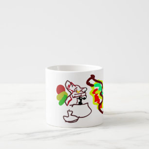 Xícara De Espresso Estilo de outono de raposa latina