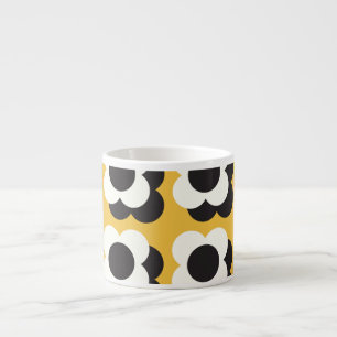 Xícara De Espresso Estilo escandinavo, padrão de colheita floral
