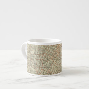 Xícara De Espresso Estradas de ferro do mapa e de rua da segurança e