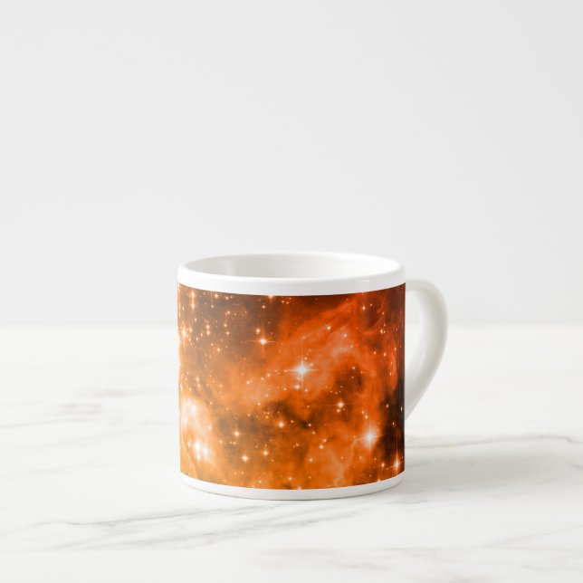 Xícara De Espresso Estrelas Laranja (Frente Esquerda)
