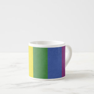 Xícara De Espresso Estrias arco-íris
