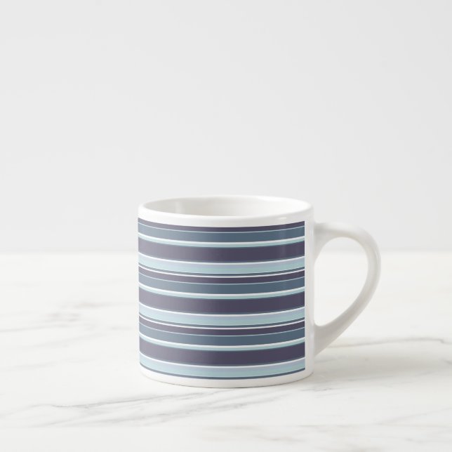 Xícara De Espresso Estrias de cinza azul (Direita)