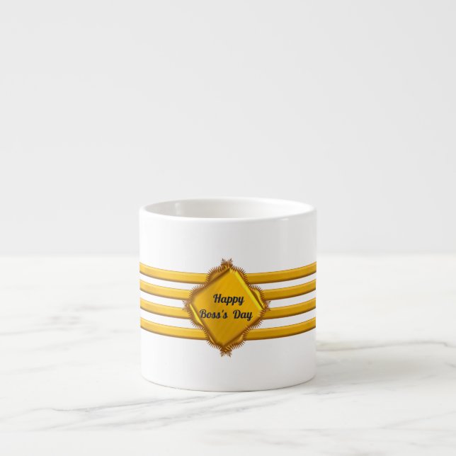 Xícara De Espresso Estrias de ouro do Capitão (Frente)