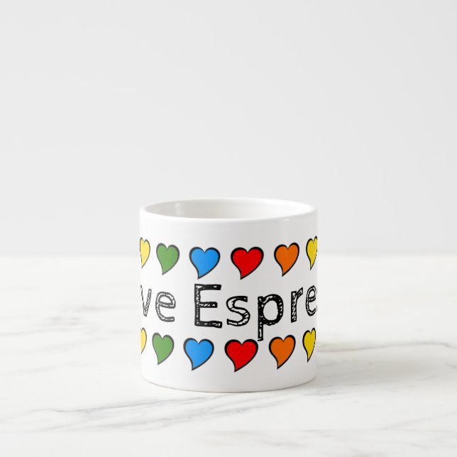 Xícara De Espresso Eu Amo Café (Frente)
