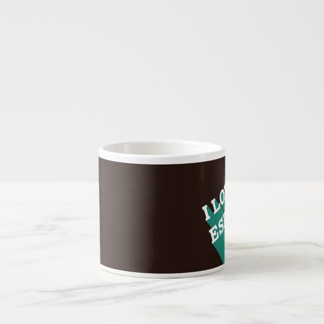 Xícara De Espresso Eu amo o café (Frente)