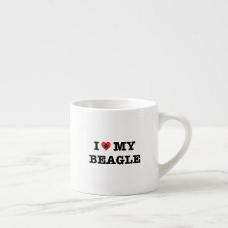 Xícara De Espresso Eu Corto Meu Beagle Espresso Mug