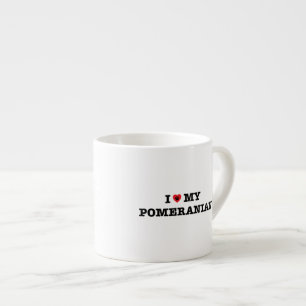 Xícara De Espresso Eu Corto Meu Pomeraniano
