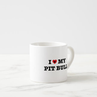 Xícara De Espresso Eu Corto Meu Touro De Pit