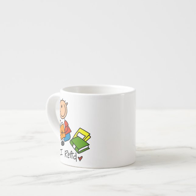 Xícara De Espresso Eu Leio (Frente Esquerda)