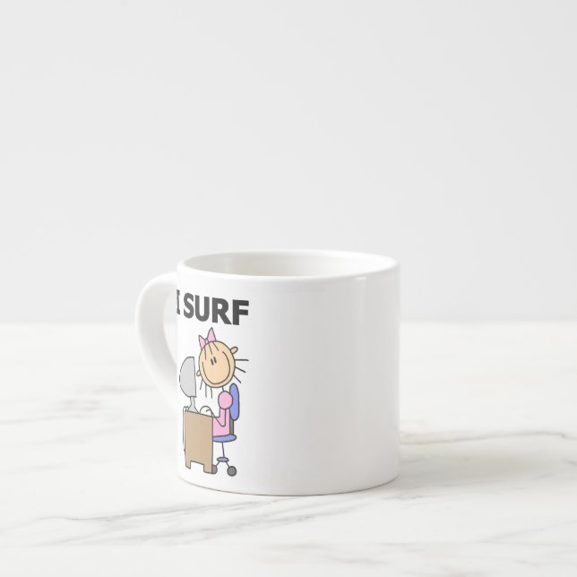 Xícara De Espresso Eu Navego na Web (Frente Esquerda)