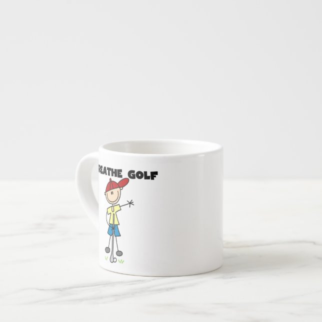 Xícara De Espresso Eu Respiro Golfe (Frente Esquerda)