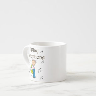 Xícara De Espresso Eu To Co Saxofone Camisetas e Presentes de Figura