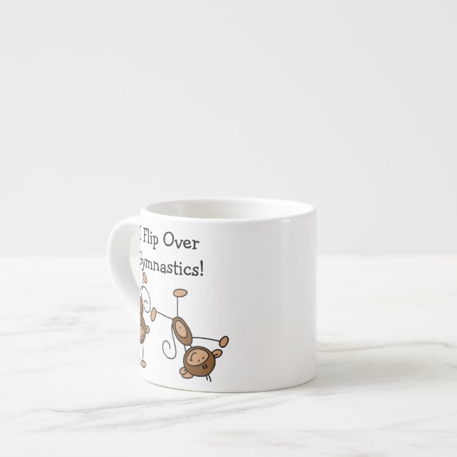 Xícara De Espresso Eu Viro de Cabeça na Ginástica (Frente Esquerda)