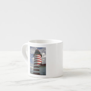 Xícara De Espresso EUA, Maine, Lubec. Farol West Quoddy Head