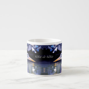 Xícara De Espresso Excelente Azul Herons tête à tête
