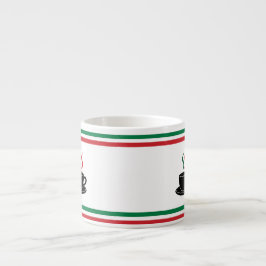 Xícara De Espresso expresso de listras italianas