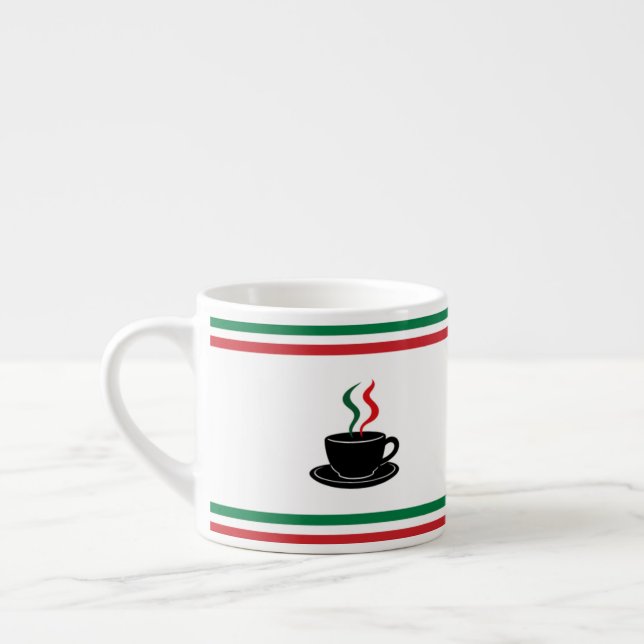 Xícara De Espresso expresso de listras italianas (Esquerda)