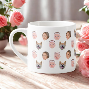Xícara De Espresso Face Personalizada, Foto Personalizada, Presente F