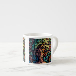 Xícara De Espresso Fantasy Wallpaper Pattern Espresso Mug