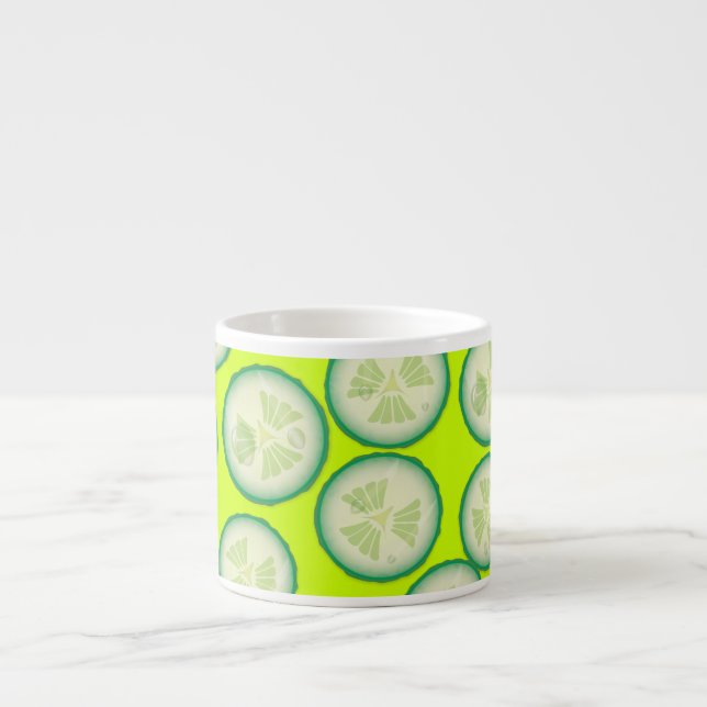 Xícara De Espresso Fatia de pepino (Frente)