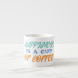 Xícara De Espresso Felicidade É Um Cug De Café