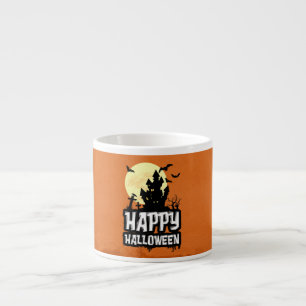 Xícara De Espresso Feliz Dia das Bruxas