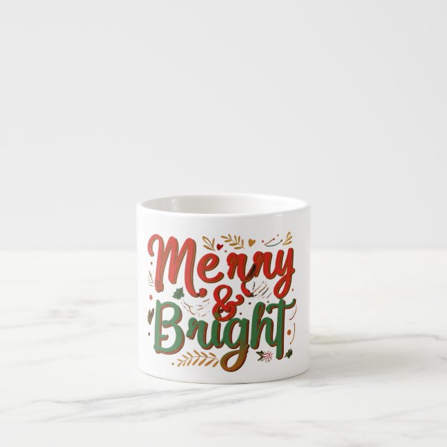 Xícara De Espresso Feliz e brilho Espresso Mug (Frente)