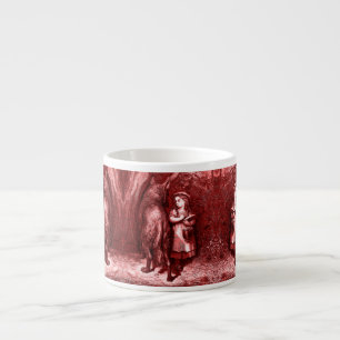 Xícara De Espresso Feriado de Rodkäppchen Chapeuzinho Vermelho