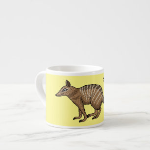 Xícara De Espresso Figura de desenho animado feliz e bonito