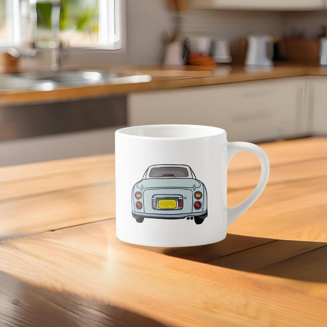 Xícara De Espresso Figuras Nome Pale Aqua Figaro Espresso Mug (How do you like your coffee in a morning? I like mine with a fig. Customise with your name )