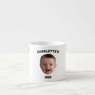 Xícara De Espresso Filha De Bebê Personalizada, Novo papai De Mug Per