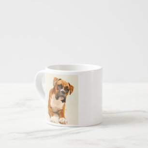 Xícara De Espresso Filhote de cachorro do pugilista no contexto do