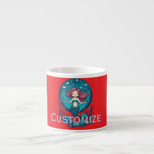 Xícara De Espresso Fingir que sou uma doce Sereia Thunder_Cove