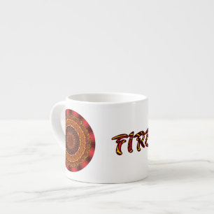 Xícara De Espresso Fire Mandala Specialty Mug