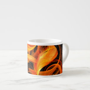Xícara De Espresso Fireball Abstrato Art Espresso Mug