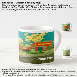 Xícara De Espresso Firehouse - Custom Specialty Mug