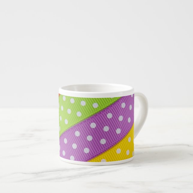 Xícara De Espresso Fitas de bolinhas Espresso Mug (Frente Esquerda)