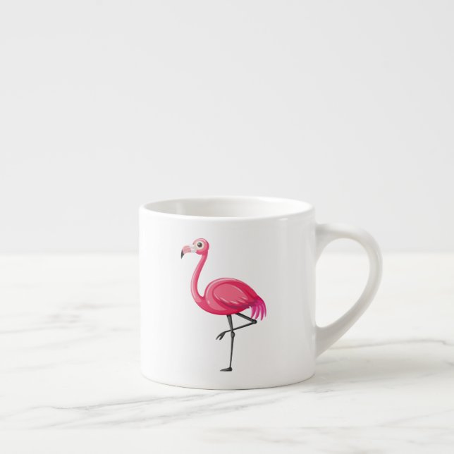 Xícara De Espresso Flamingo em Estilo Cartoon-23654 (Direita)