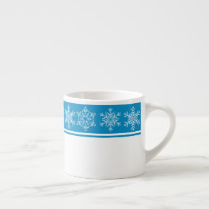 Xícara De Espresso Flocos de neve de Natal Espresso Mug
