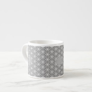 Xícara De Espresso Flor da vida - sem problemas, branco simples + seu