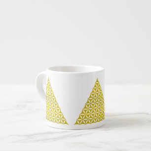 Xícara De Espresso Flor de Vida / Blume des Lebens - ouro pirâmico